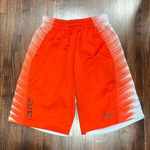 Nike Men's Bright Orange Athletic Shorts